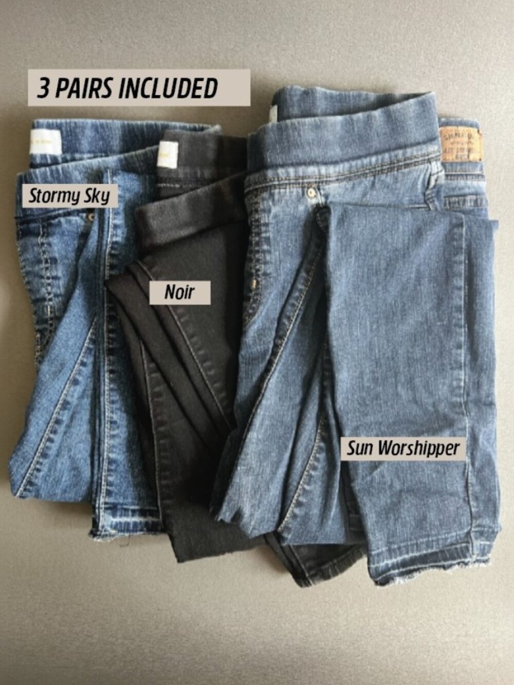 3 pairs Totally Shaping - Levi's Signature Skinny jeans - size 12 blue & black